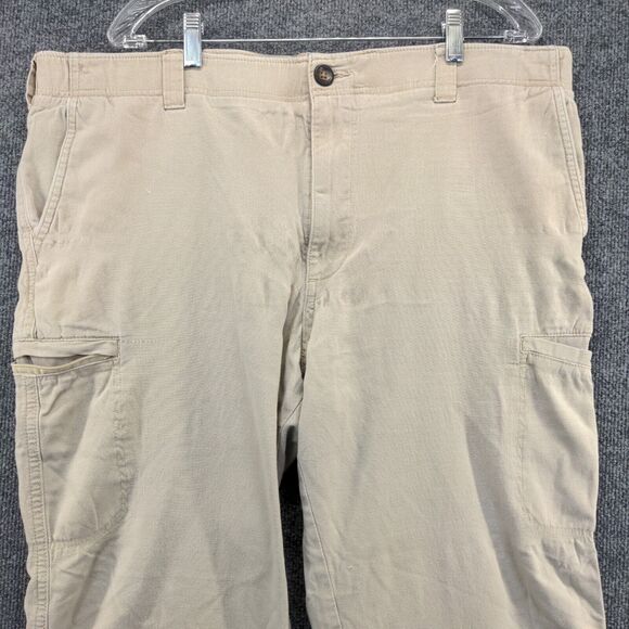 Lee Men's Extreme Comfort Pants Tan 40x30 Straight Leg Flat Front Stretch Pocket - Picture 3 of 16